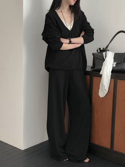 [最多敲碗！]￼Light Knitted Flexi Pants | 春夏薄針織休閒長褲