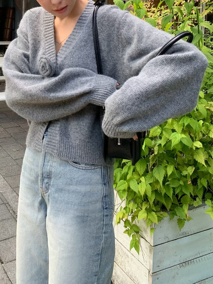 Luxurious Alpaca Camelia Cardigan