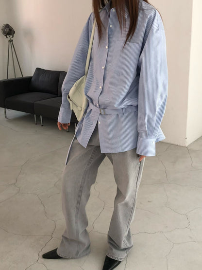 【俐落男友風】The Chic Belted Shirt