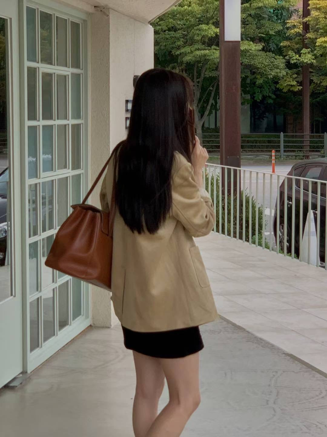 Soft Faux Suede Blazer