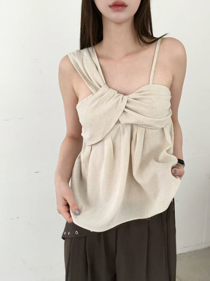 Asymmetrical Bow Strap Cami