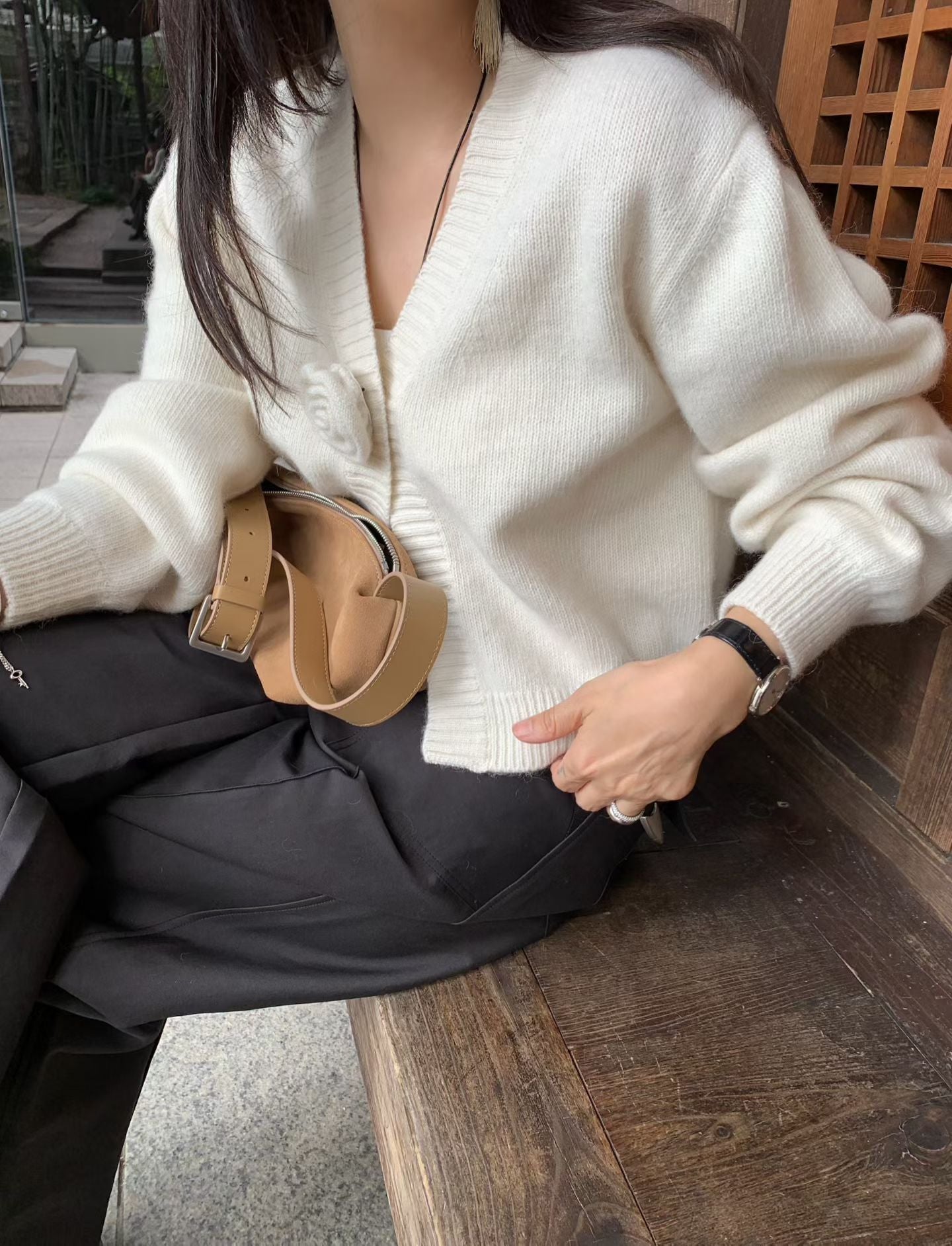 Luxurious Alpaca Camelia Cardigan