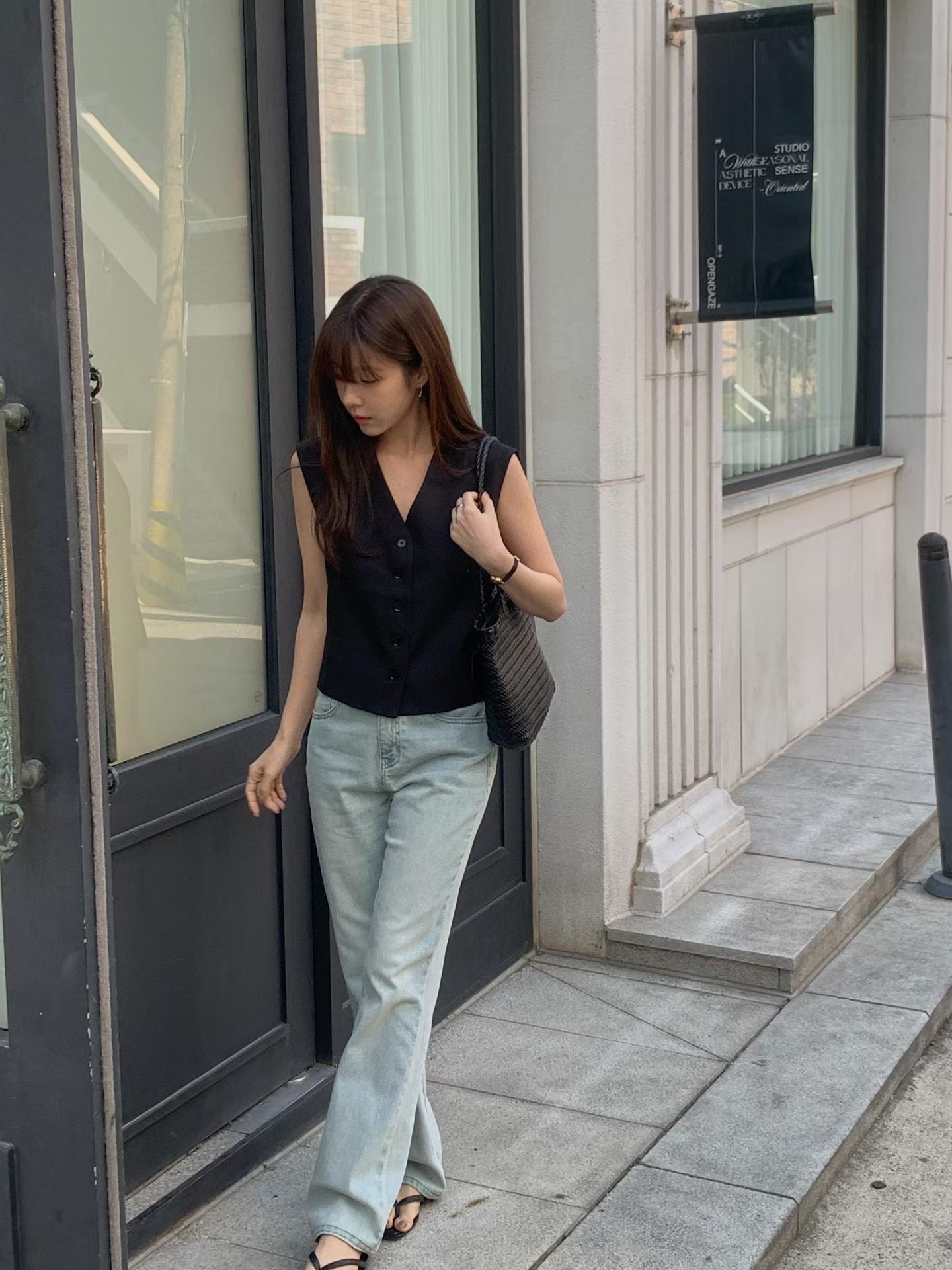 Silky Tailored Button Vest | 絲滑知性美西裝背心
