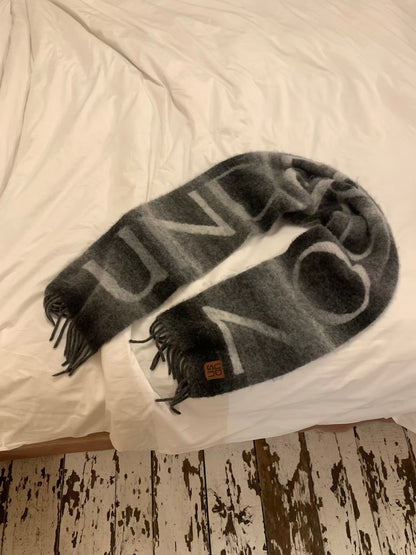 UNDERSON Abstract Wool Scarf