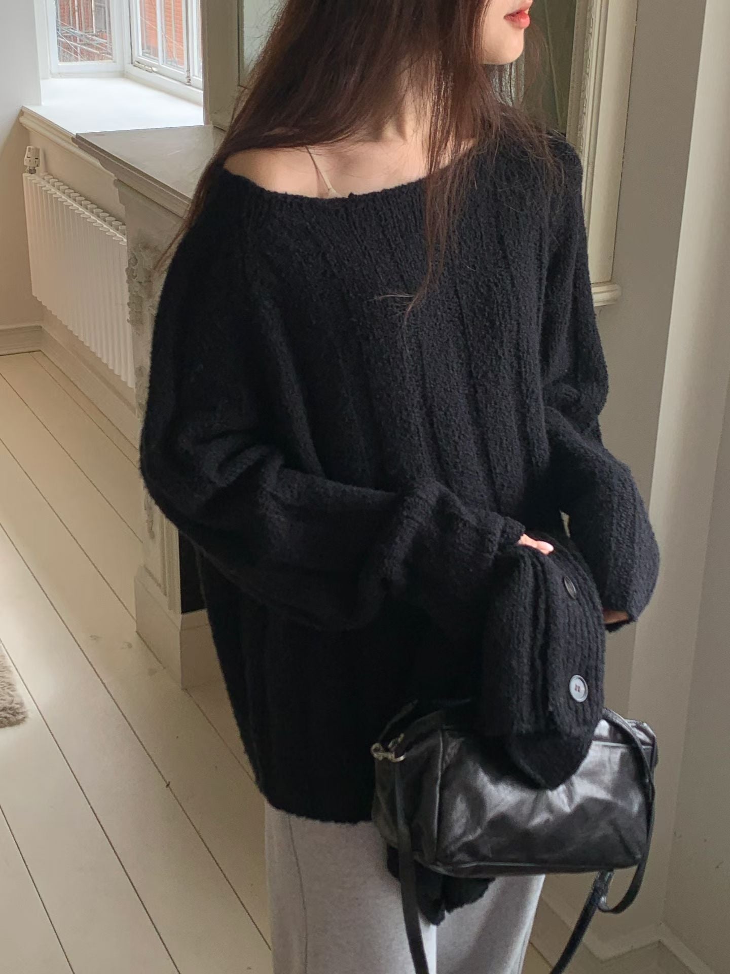 【簡約老錢風 Must Get】Wide Ribbed Cozy Wool Knit | 毛茸茸闊羅紋羊毛針織