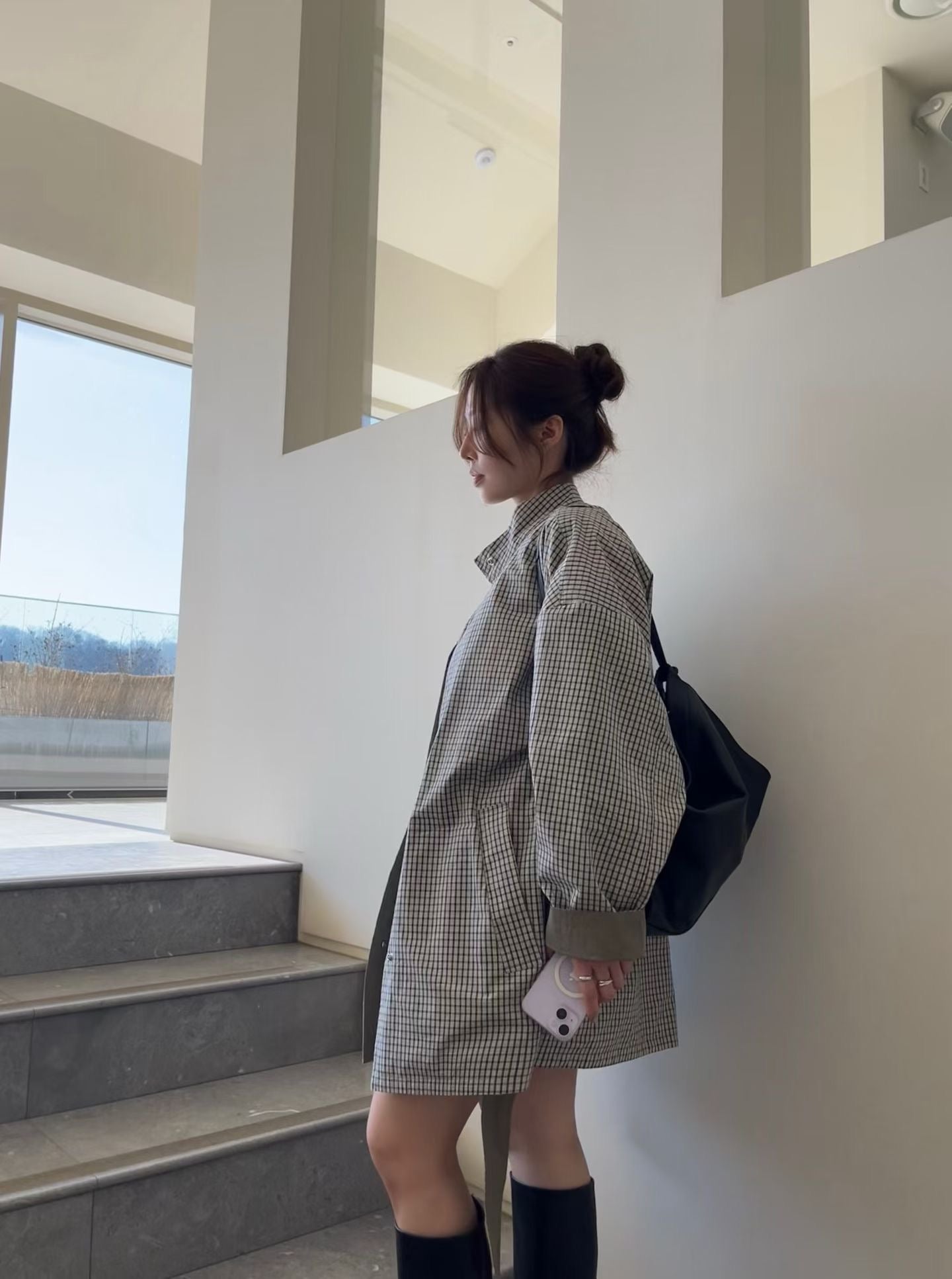 <Premium 一件多穿> Reversible Long Field Jacket | 雙面質感中長版外套