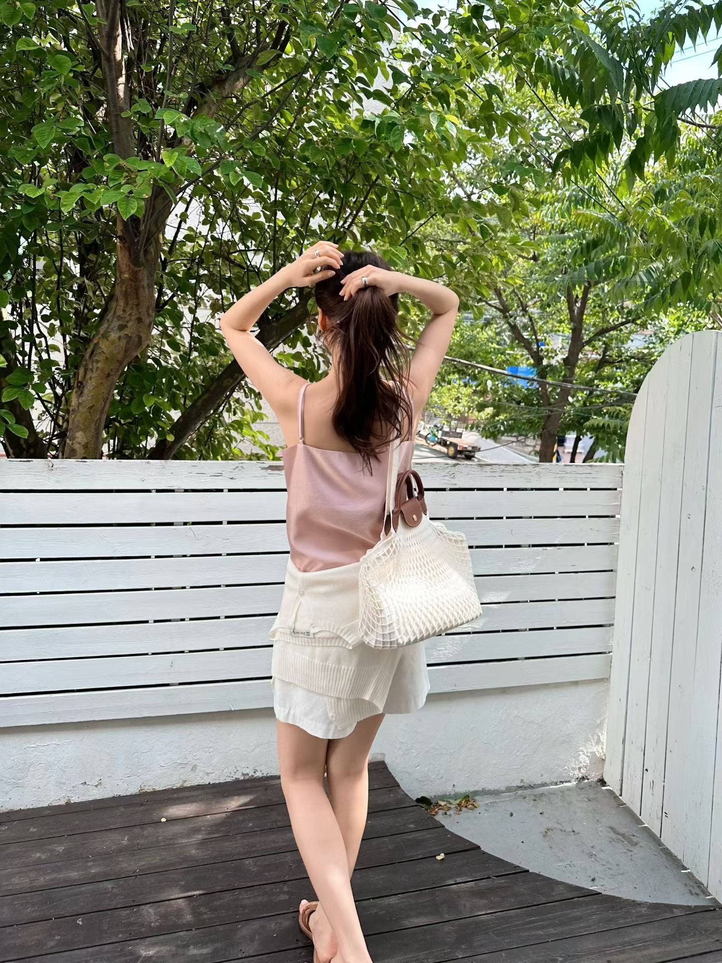 【絕美設計！】Silky Twist Bow Cami | 緞感蝴蝶細肩帶背心