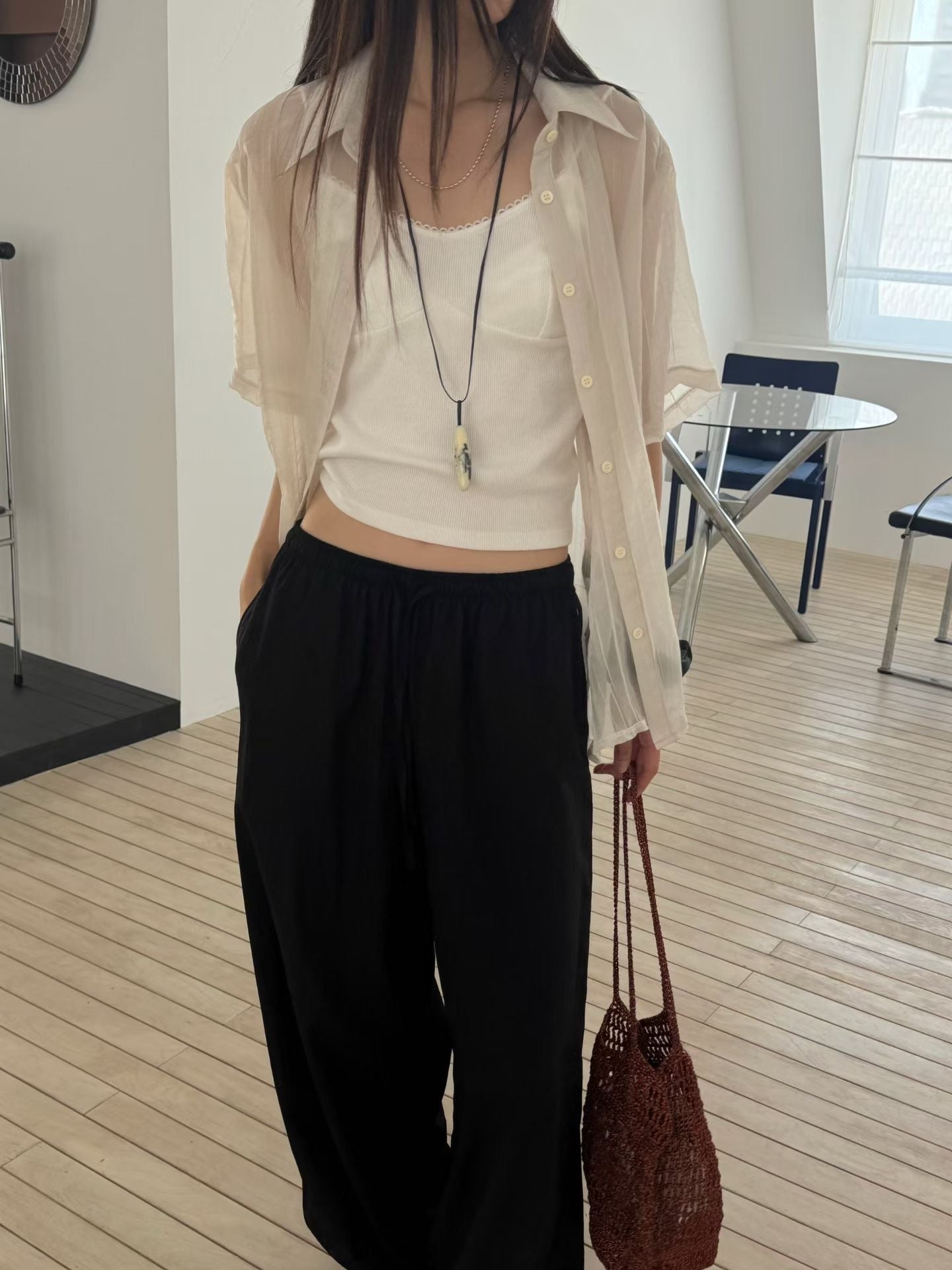 Elegant Sheer Summer Shirt | 柔和透膚防曬襯衫￼￼