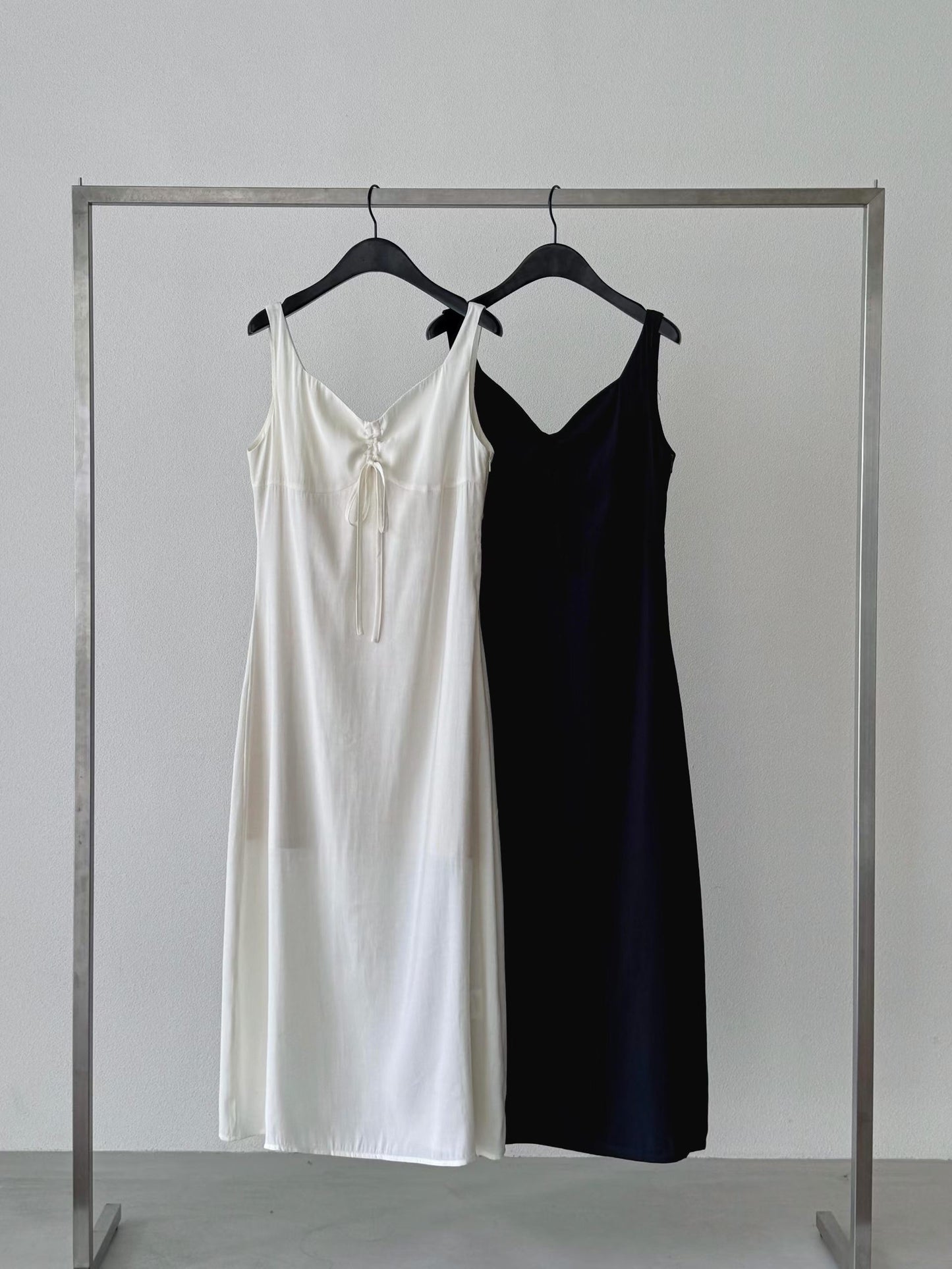 Summer Scallop Neckline Garden Dress | 夏日貝殼領田園長裙