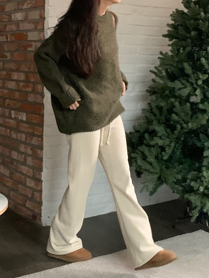 [連線壓軸加碼款] Everyday Comfort Stretchy Pants | 冬日基礎直紋彈力褲