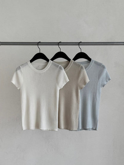 Featherlight Sunlit Everyday Knit Tee | 羽量輕薄針織日常T