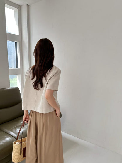 Elegant Tailored Cropped Zip Jacket | 短版拉鍊外套