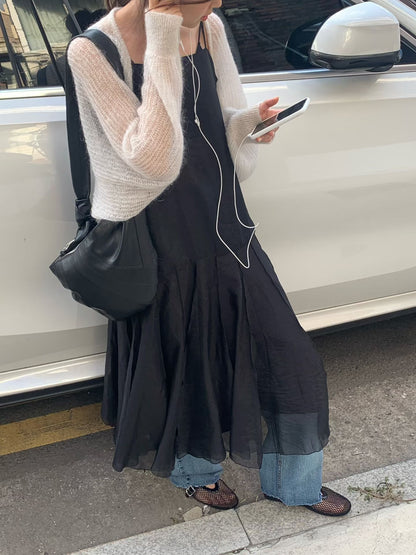 Tencel Chiffon Runaway Dress | 天絲夢幻飄飄裙