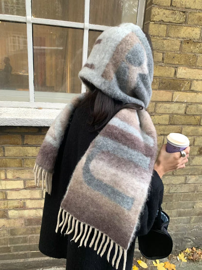 UNDERSON Abstract Wool Scarf