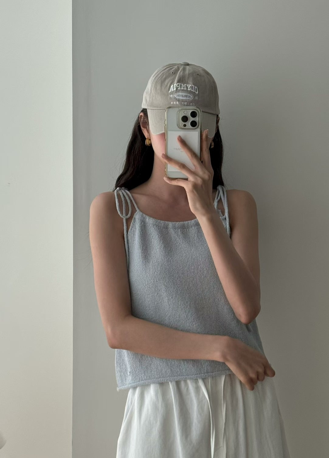 Spaghetti Tie Shoulder Cami