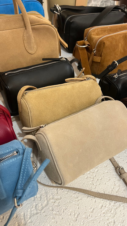 [連線壓軸加碼款] 🇮🇹Italian Leather🇮🇹 高質極小眾韓國皮革品牌 - Calf Leather 2-Way Mini Lunchbox Bag