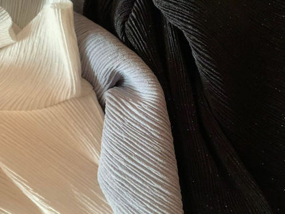 Fine Pleated Elegant Blouse | 精緻壓摺優雅上衣