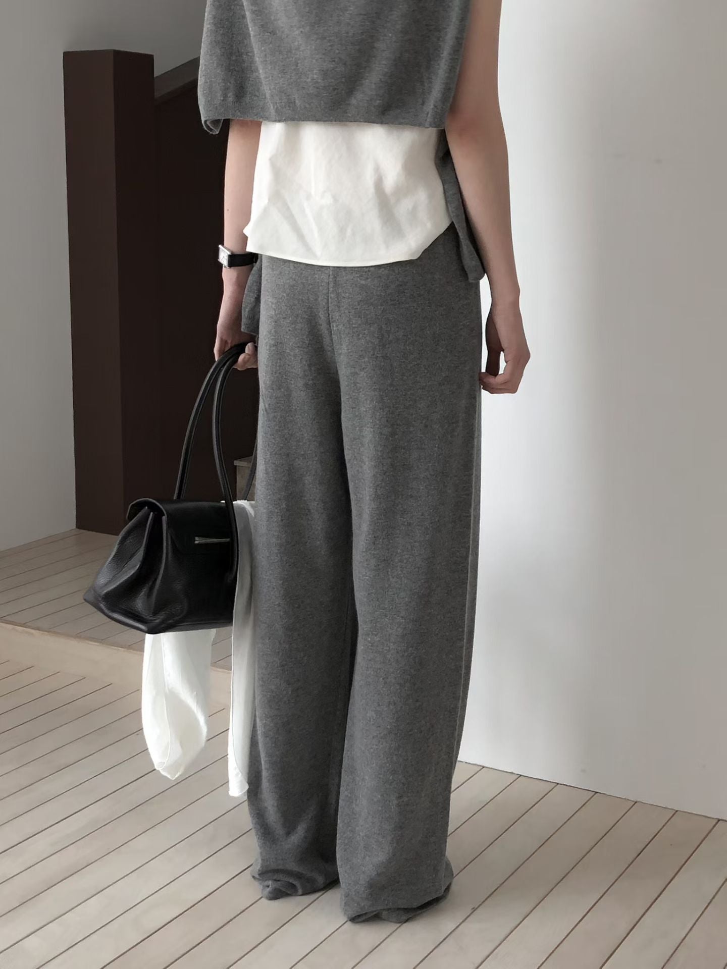[最多敲碗！]￼Light Knitted Flexi Pants | 春夏薄針織休閒長褲