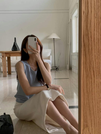 【超美Happy Price】Light Tweed Midi Skirt