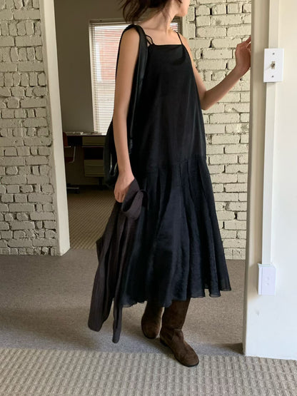 Tencel Chiffon Runaway Dress | 天絲夢幻飄飄裙