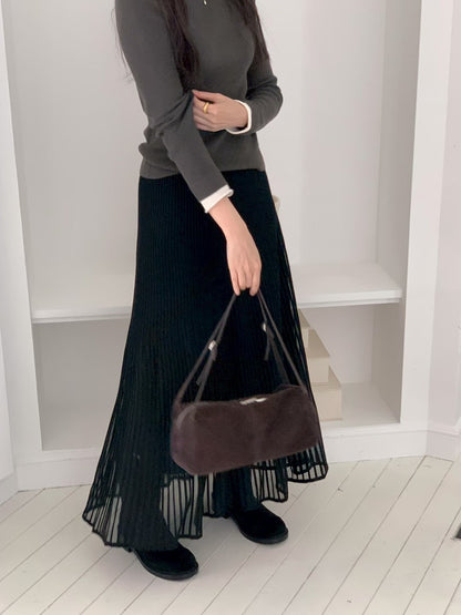 Delicate Fluted Midi Skirt | 唯美層次波紋中長裙