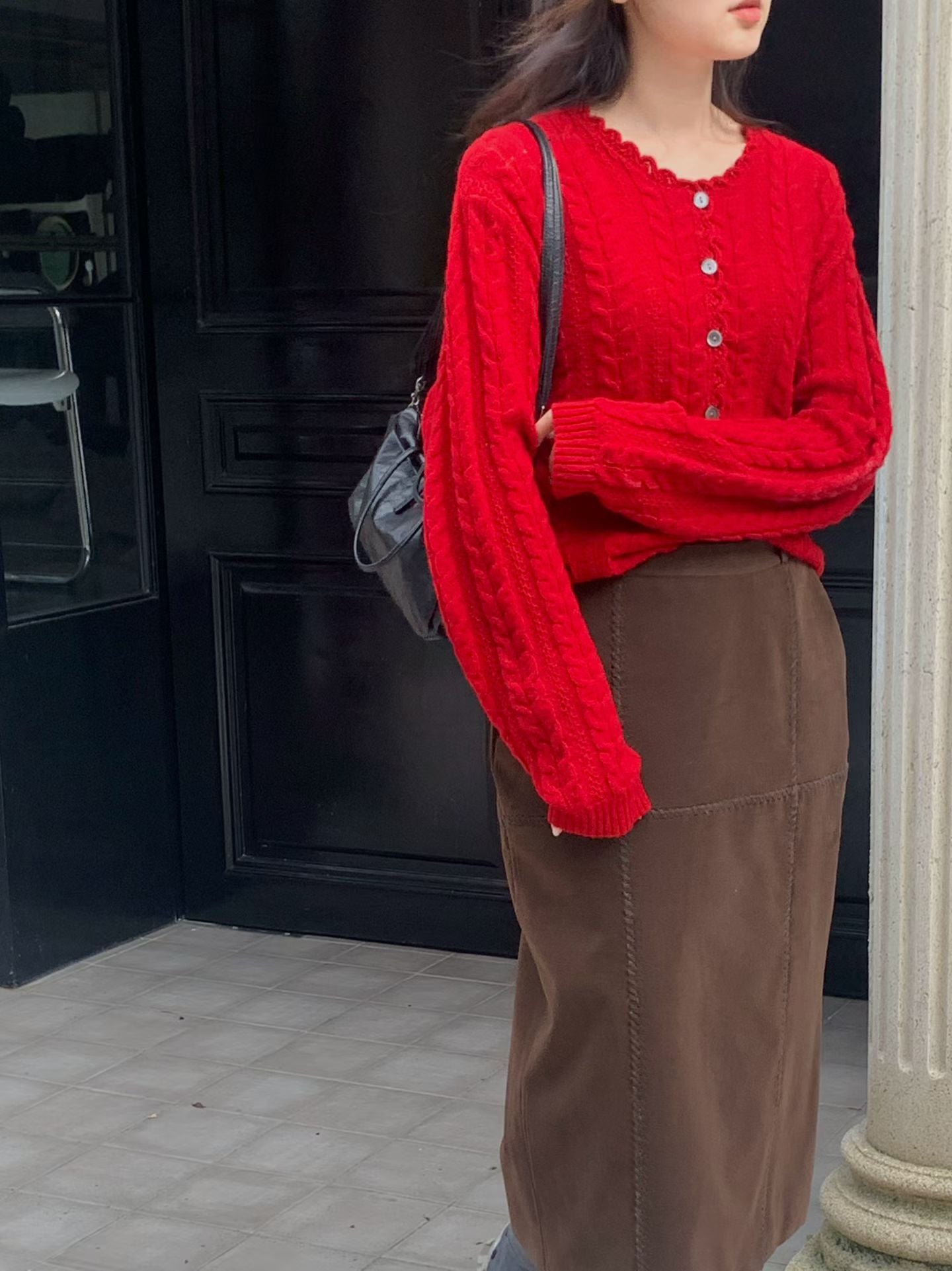 Delicate Floral Lace Cardigan | 精緻蕾絲滾邊針織外套