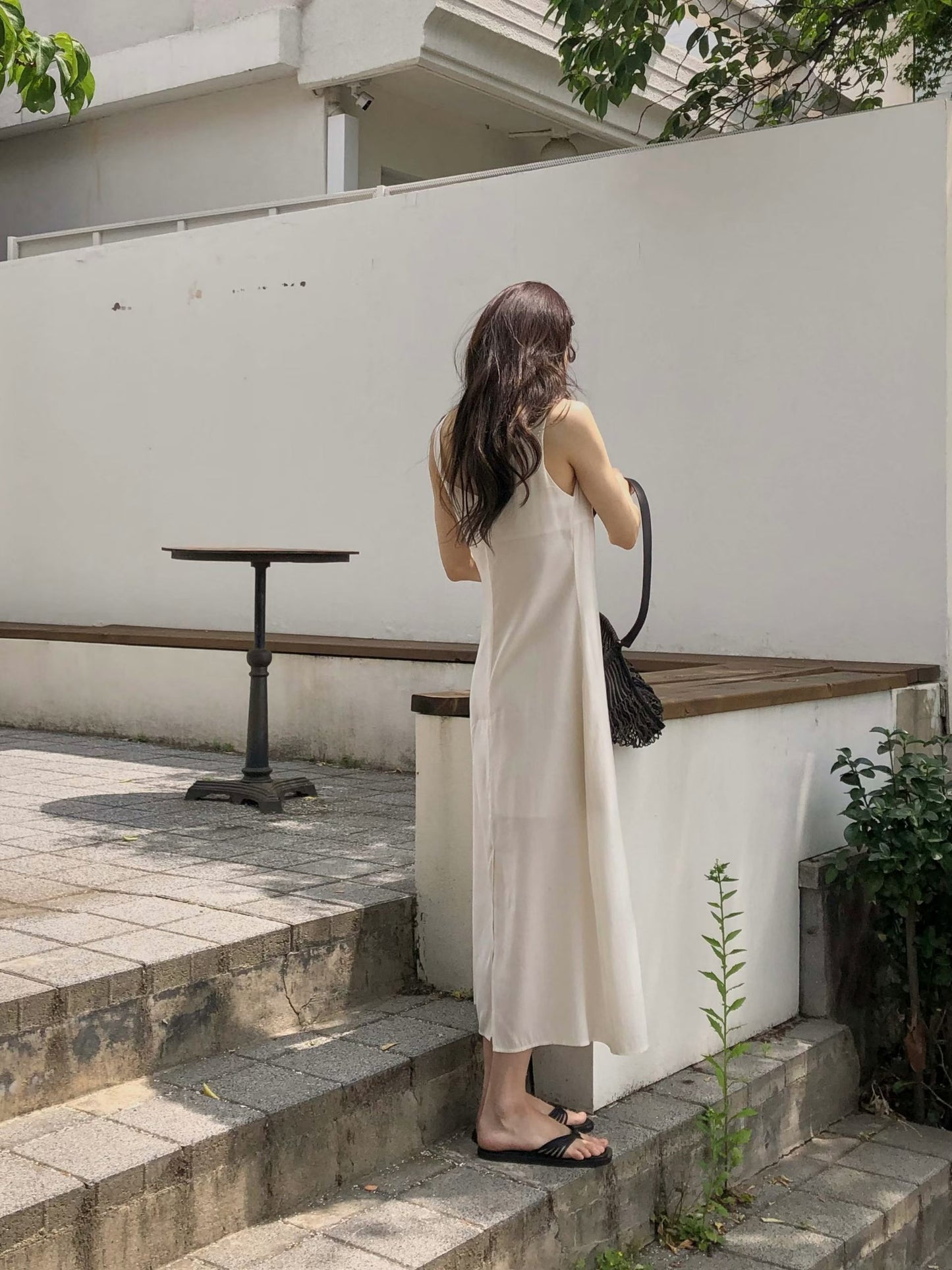 Summer Scallop Neckline Garden Dress | 夏日貝殼領田園長裙
