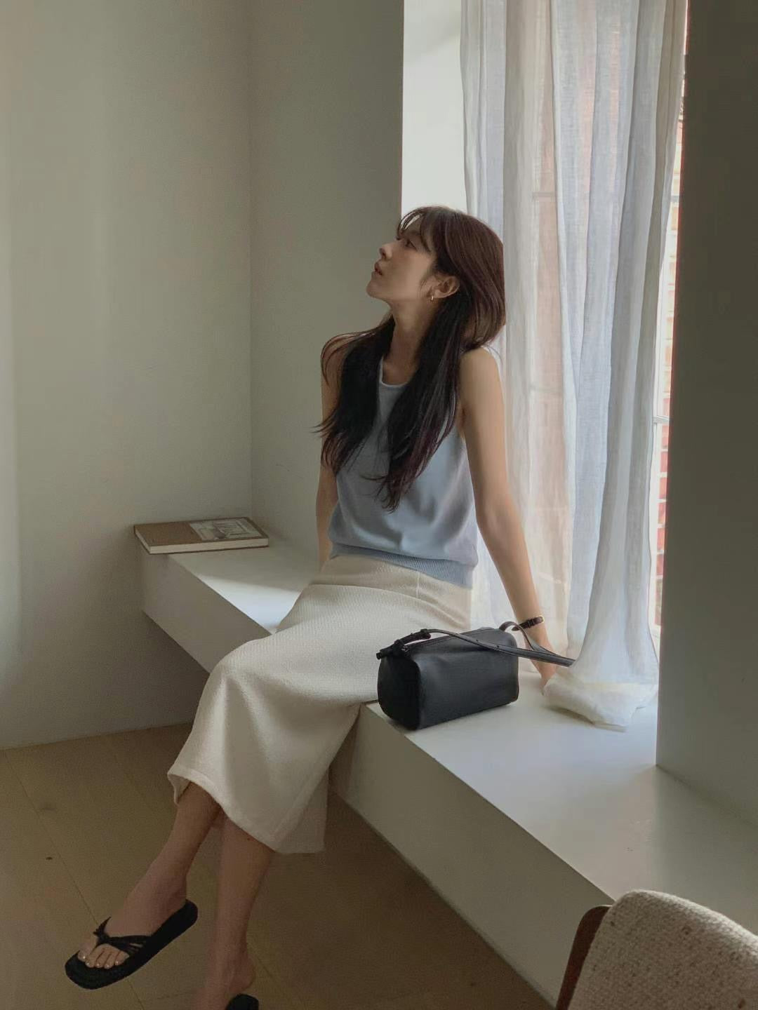 【超美Happy Price】Light Tweed Midi Skirt