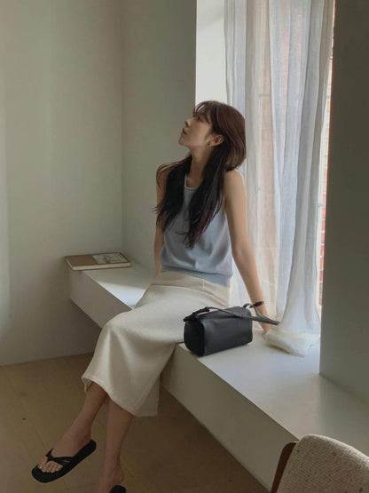 【超美Happy Price】Light Tweed Midi Skirt