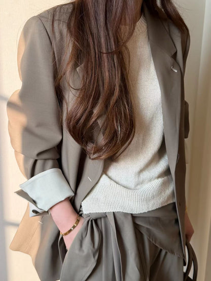 Softly Tailored Off Duty Blazer | 柔挺版型寬鬆西裝外套
