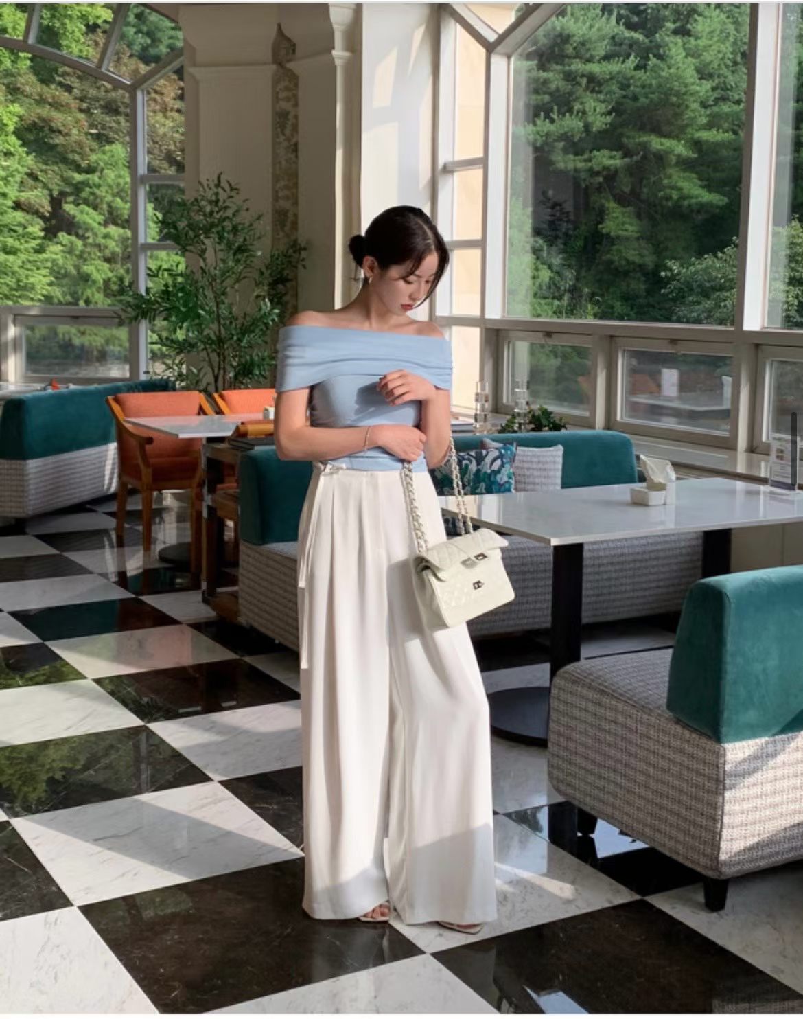 Effortless Office Chic Pants | 氣質垂墜直筒長褲