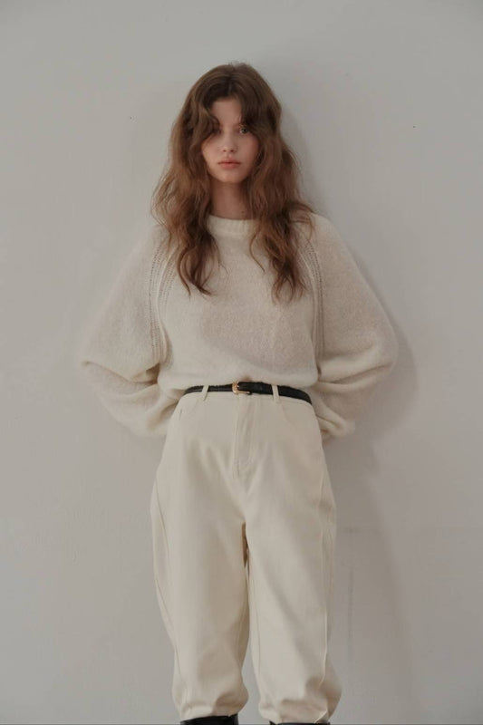 柔軟無肩線針織Top