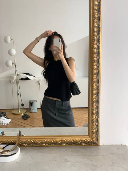 【Monotour 連線】貴氣質感 basics | Ribbed Wool Halter Neck Top