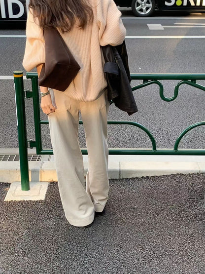 <皇牌檔口出品>￼Breezy Slouchy V-Neck Knit | 輕版燈籠袖針織