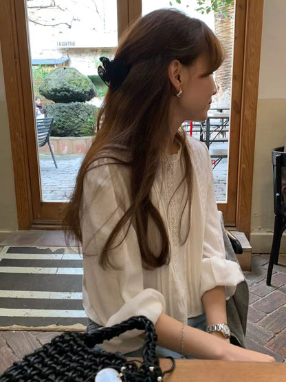 簡約復古風小圓領襯衫 | The Classique Romance Blouse