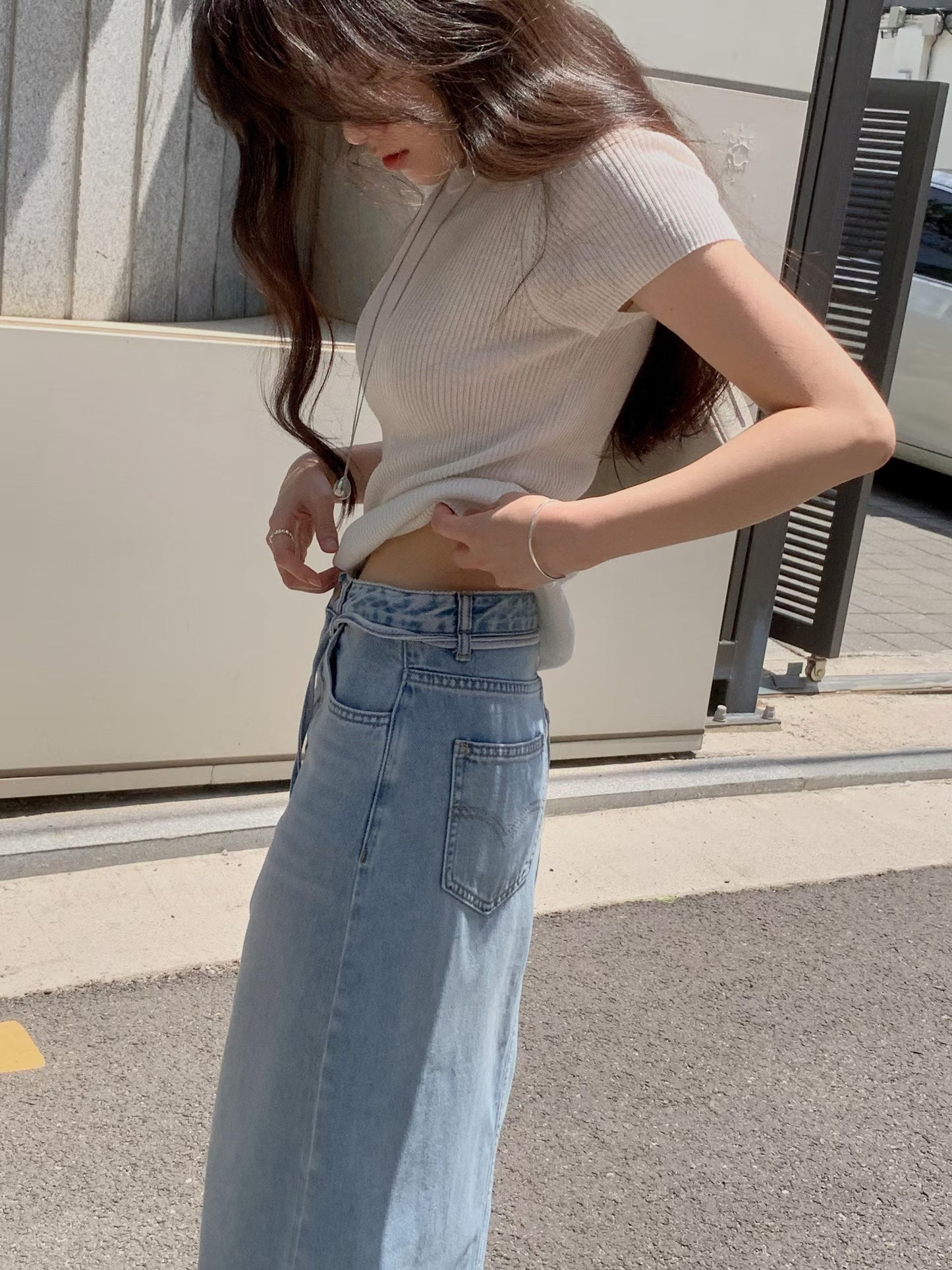 Featherlight Sunlit Everyday Knit Tee | 羽量輕薄針織日常T