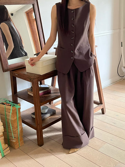 Aura Wide Leg Pants | 氣場滿分闊腳長褲