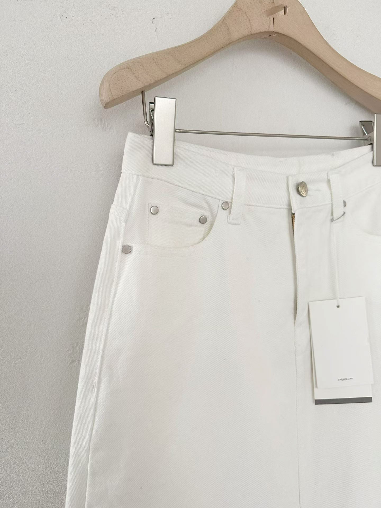 Front Slit Cargo Midi Skirt | 仙氣顯白前開叉長裙