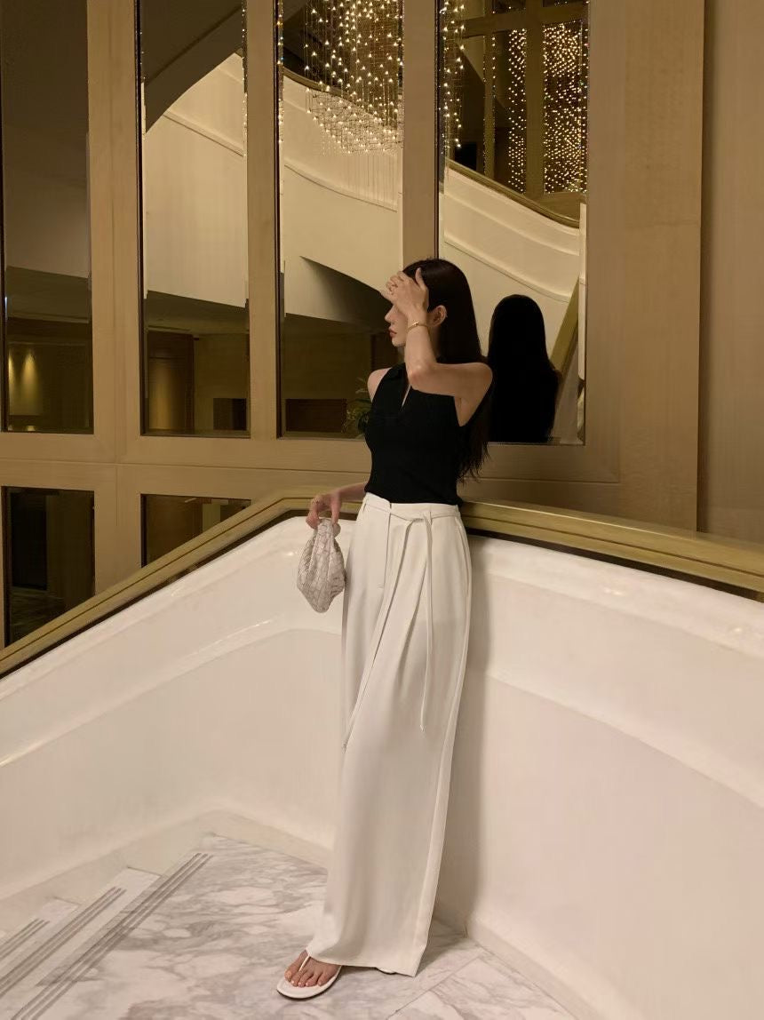 Effortless Office Chic Pants | 氣質垂墜直筒長褲