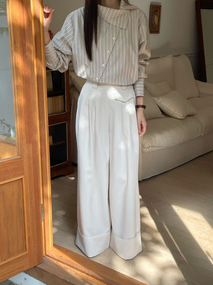 Aura Wide Leg Pants | 氣場滿分闊腳長褲