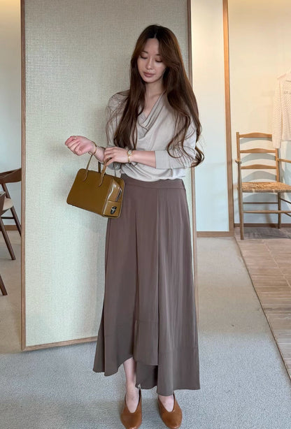 Effortless Flowy Lotus Culottes | 流水線條層次雪紡裙褲
