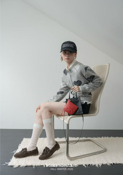 【Monotour 連線】Bucks&Leather Mini Lambskin Letter Bag with Coin Pouch