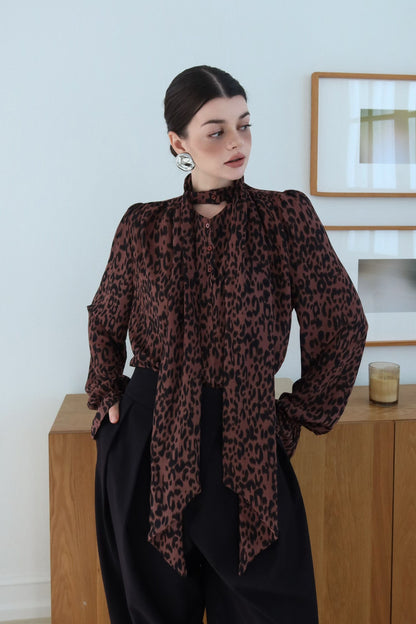 The Cecilia Chiffon  Blouse