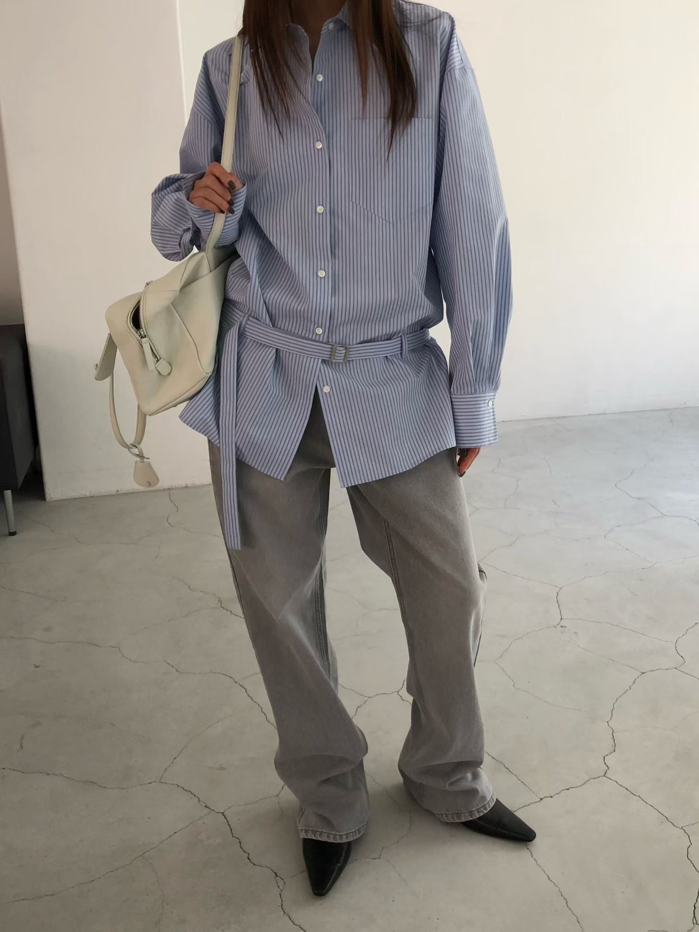 【俐落男友風】The Chic Belted Shirt