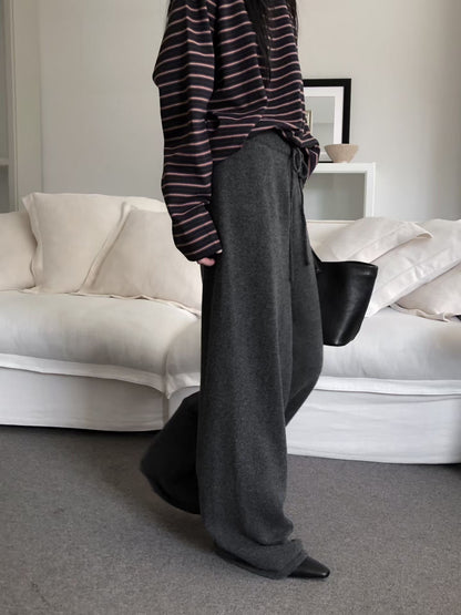 【Monotour 連線】Light Wool Flexi Pants | 秋冬闊腳針織長褲