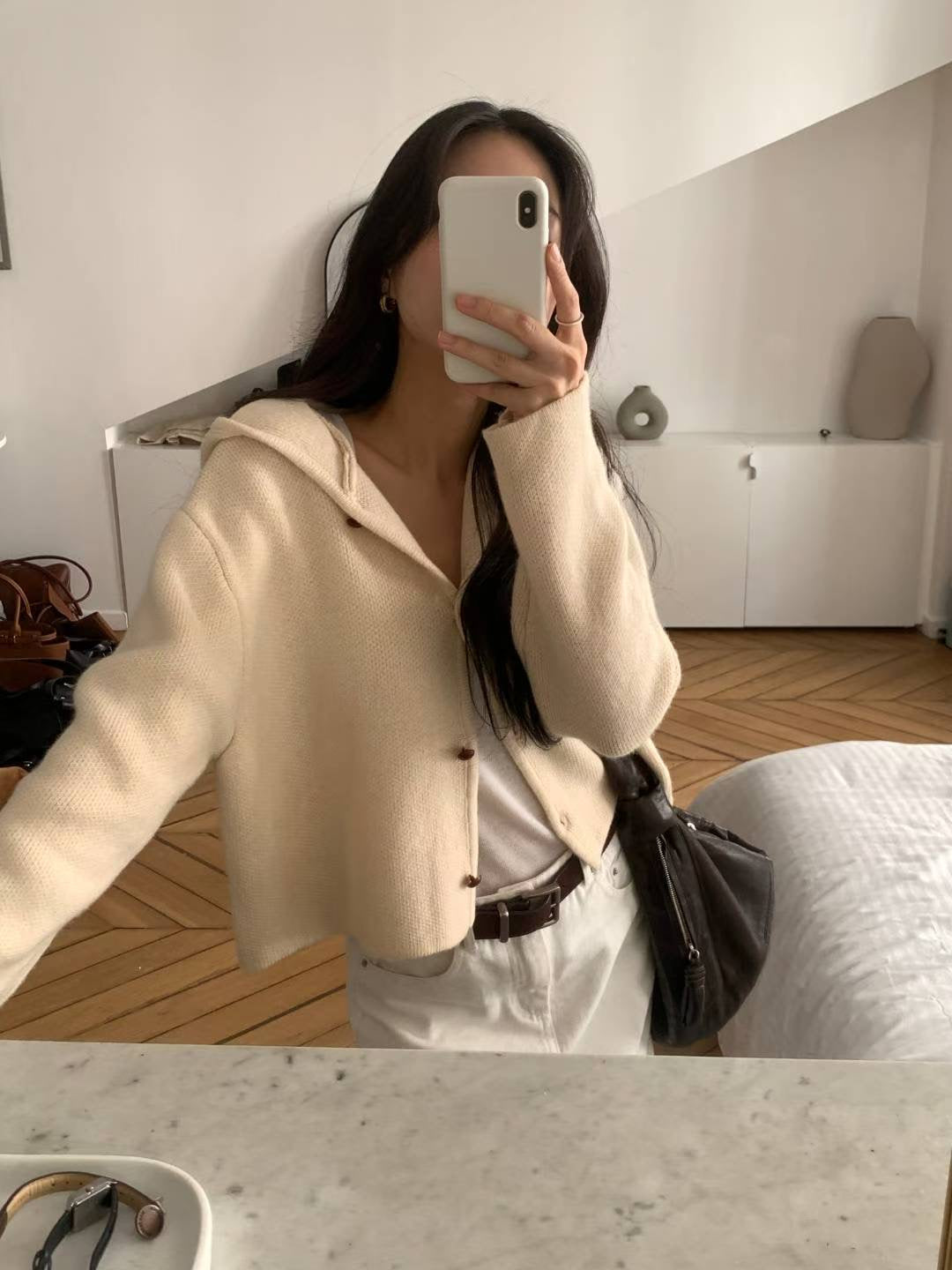 【Monotour 連線】慵懶落肩針織外套