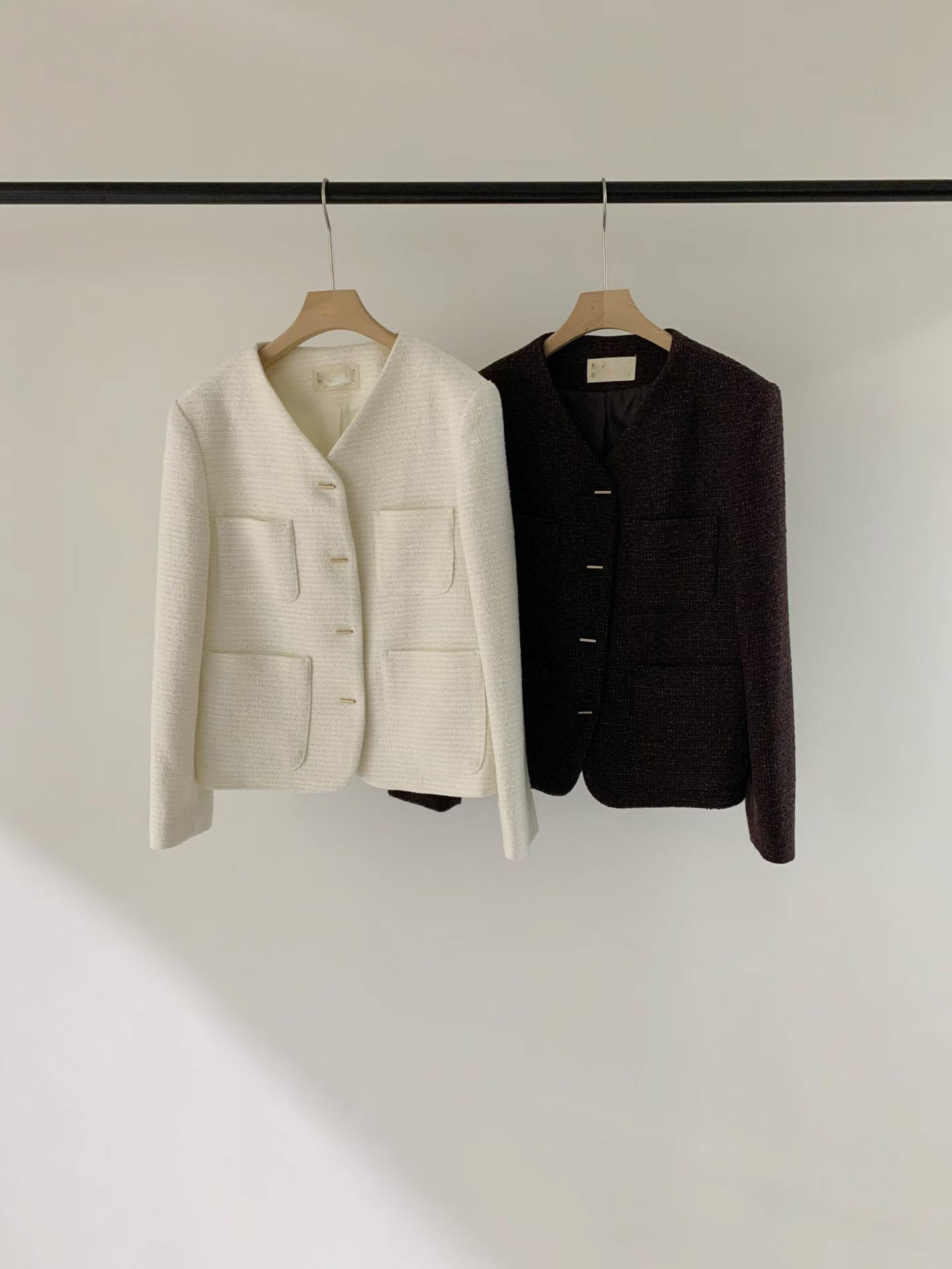 【One of a Kind】Flat Bar Tweed Blazer