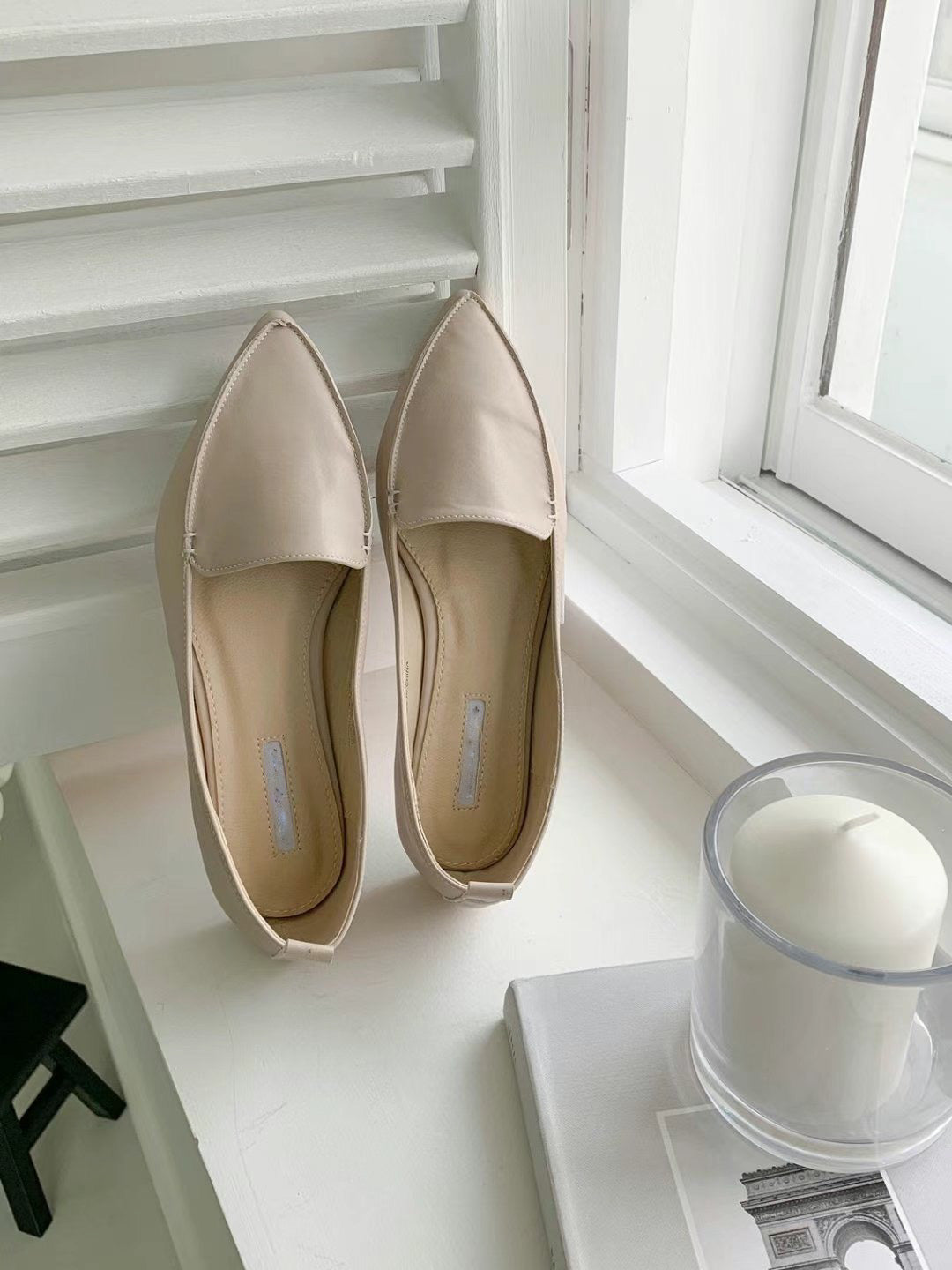 Soft PU Leather Pointed Loafer 【8色入】