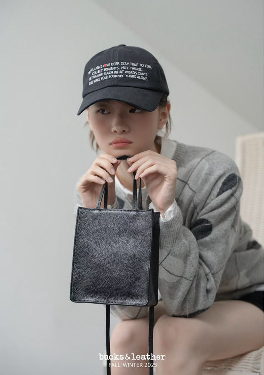 【Monotour 連線】Bucks&Leather Mini Lambskin Letter Bag with Coin Pouch