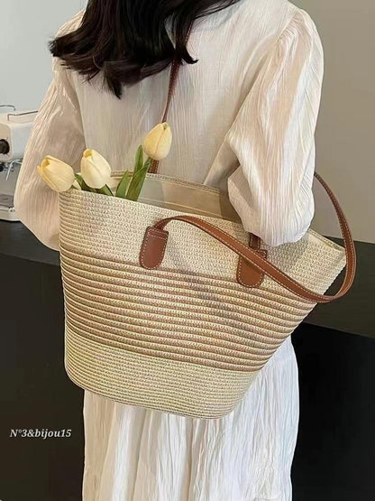Shell Ratan Tote Bag | 貝殼形藤織 Tote Bag